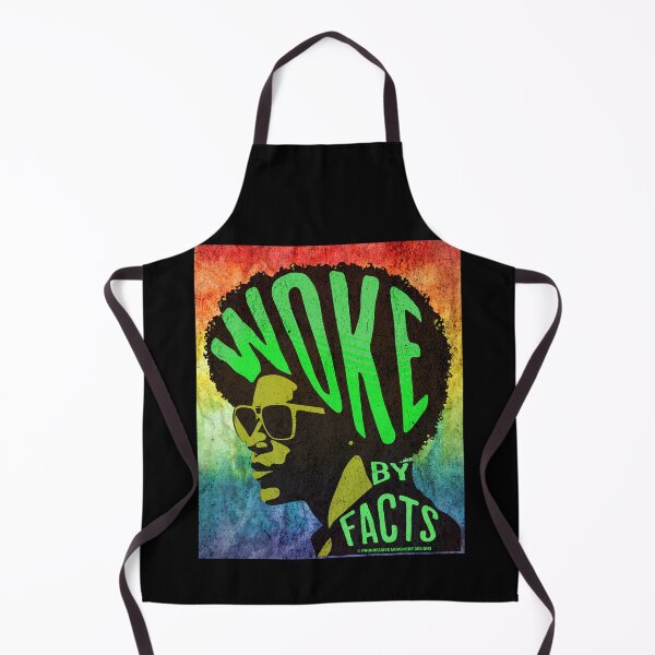 Item preview, PMD00827 Progressive Movement Designs Woke by Facts Afro black protest design shows you are woke and support progressive goals for Democrats Independents and Bernie Sanders supporters designed and sold by ProgressiveLeft.