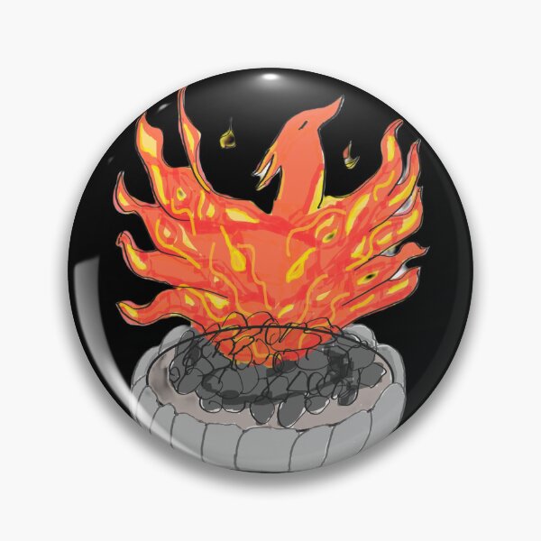 Item preview, Pheonix in the fire pit Forge version 1 in black (transparent) designed and sold by CCLcurios.