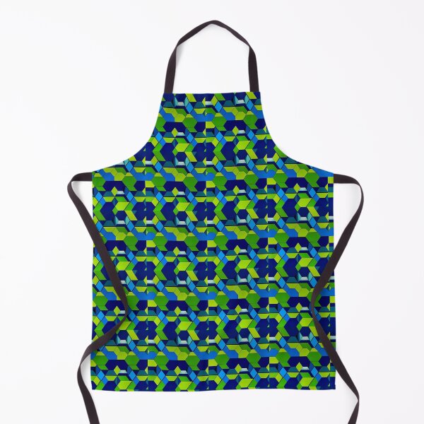 Item preview, Hexagon Pattern Green and Blue designed and sold by FloralSemblance.