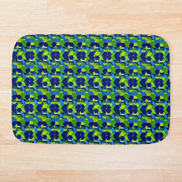 Item preview, Hexagon Pattern Green and Blue designed and sold by FloralSemblance.