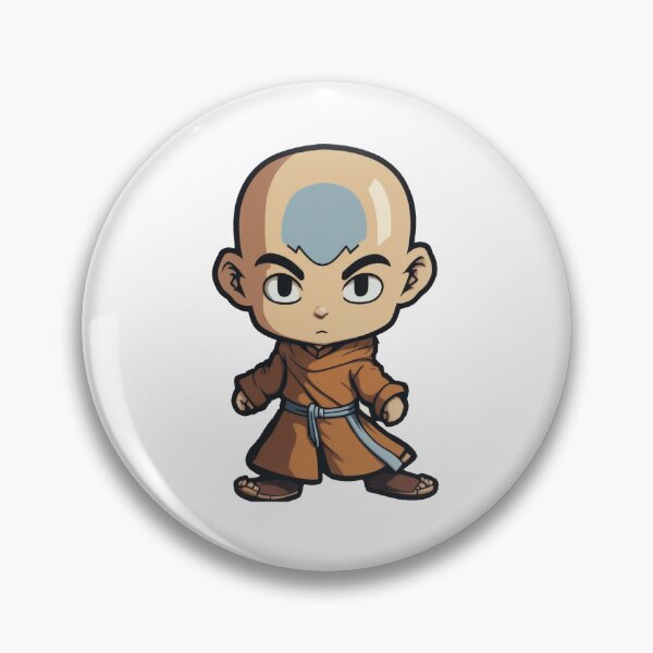 Item preview, Kawaii Avatar Aang Style Image  designed and sold by amtstickers.