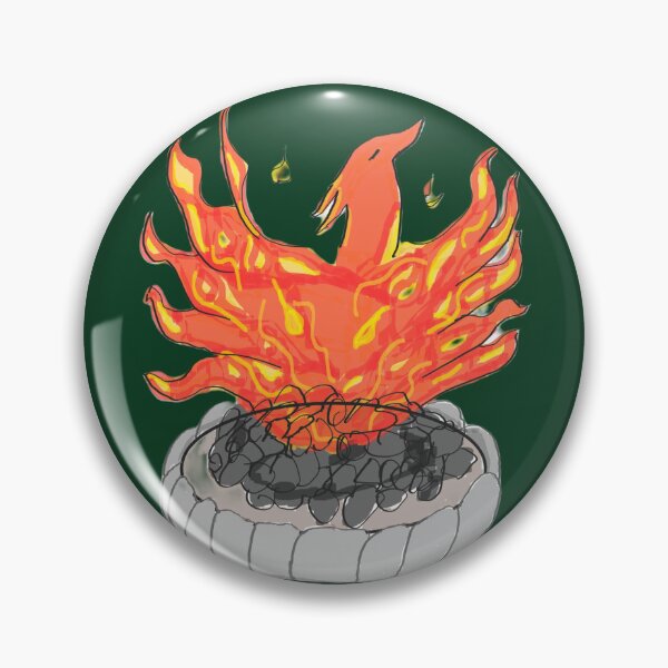 Item preview, Pheonix in the fire pit Forge version 1 in Dark Green (transparent) designed and sold by CCLcurios.