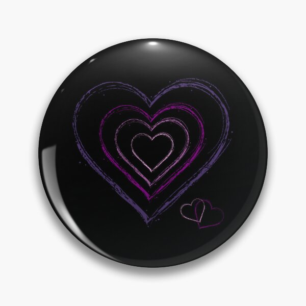 Item preview, purple sketchy heart designed and sold by frog-liege.