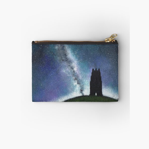 Item preview, 'Cosmic Glastonbury Tor' acrylic painting designed and sold by helenvjames.