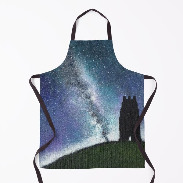 Item preview, 'Cosmic Glastonbury Tor' acrylic painting designed and sold by helenvjames.