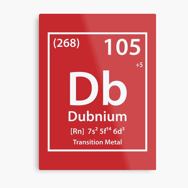 Aperçu de l'œuvre Dubnium Element créée et vendue par cerebrands.