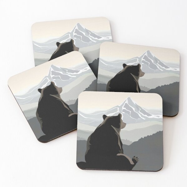 Item preview, Bear Overlooking Mountain - Digital Art designed and sold by SnoopyTF.