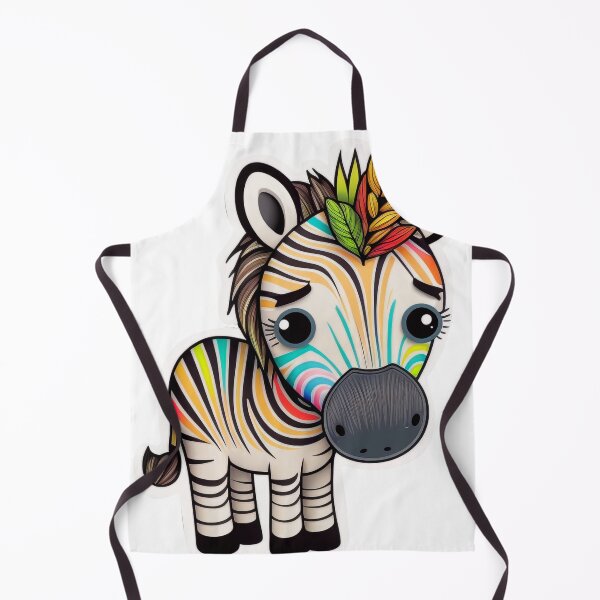 Item preview, Kawaii Colorful Zebra, Abstract, Rainbow Artwork designed and sold by Art.Fusion.Studio.