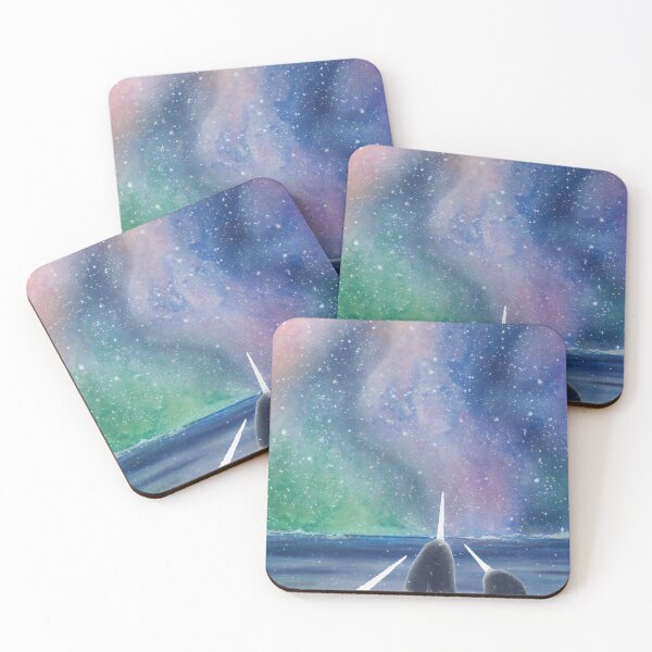 Item preview, Cold Ocean Narwhals designed and sold by ElementalEmbers.