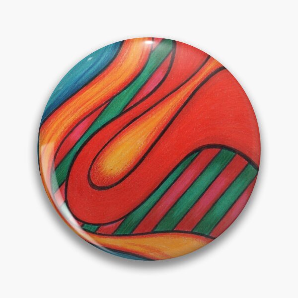 Item preview, 'Groovy Abstract 1' abstract design created with colour pencils and black ink designed and sold by helenvjames.