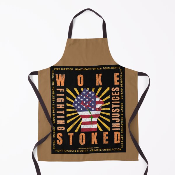 Item preview, PMD00829 Progressive Movement Designs Woke USA American Flag Fist patriotic protest design shows you support progressive policy goals for Democrats and Independents and Bernie Sanders supporters designed and sold by ProgressiveLeft.