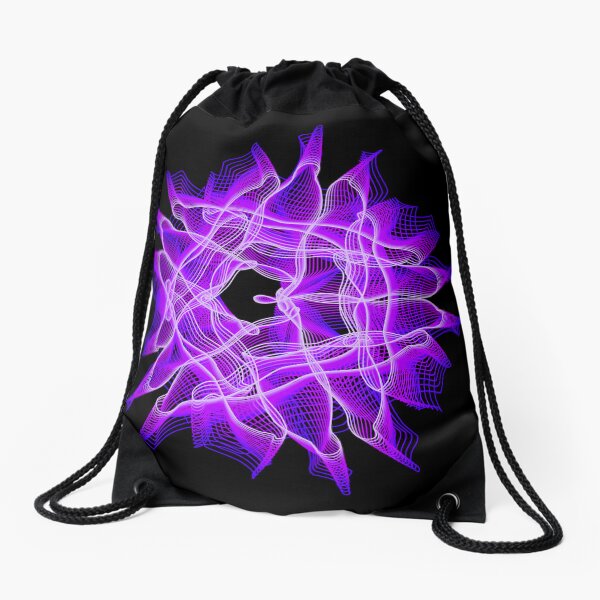 Abstract Spiral Fantasy 1 Drawstring Bag