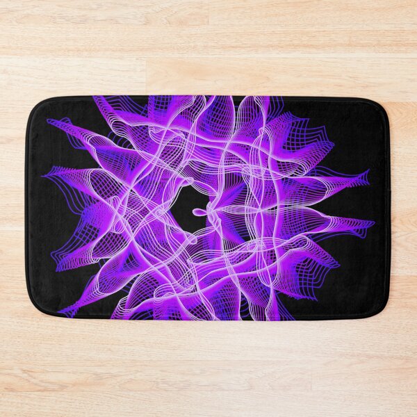Abstract Spiral Fantasy 1 Bath Mat