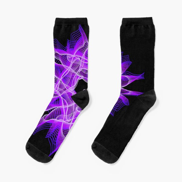 Abstract Spiral Fantasy 1 Socks
