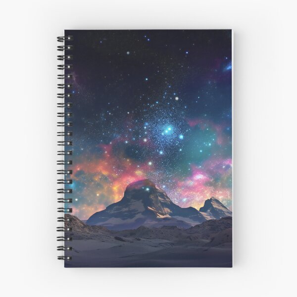 Item preview, Aurora Overlook - Starry mountain night  designed and sold by Transcendance.