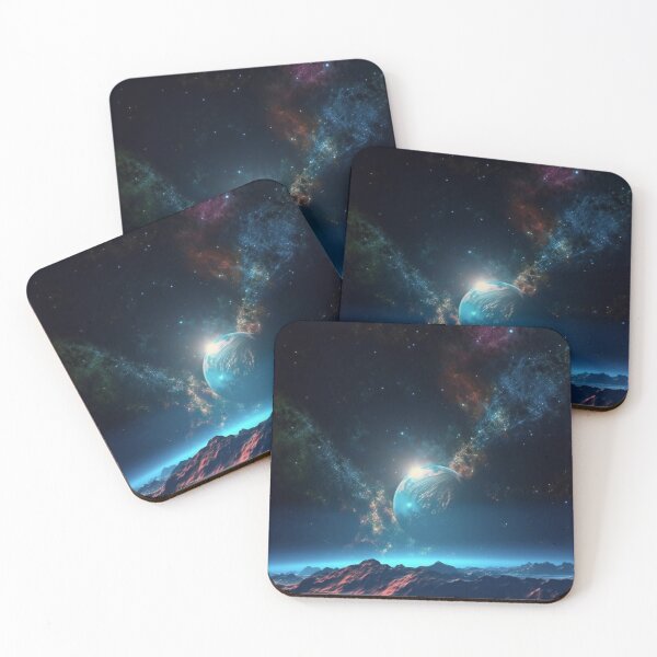 Item preview, Constellation Cliffs - Starry mountain night  designed and sold by Transcendance.