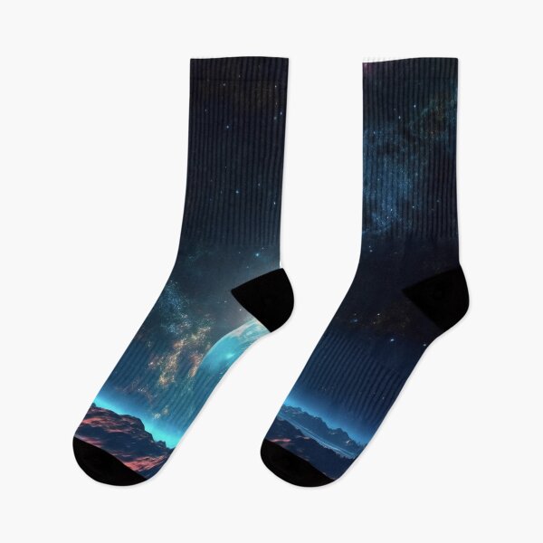 Item preview, Constellation Cliffs - Starry mountain night  designed and sold by Transcendance.