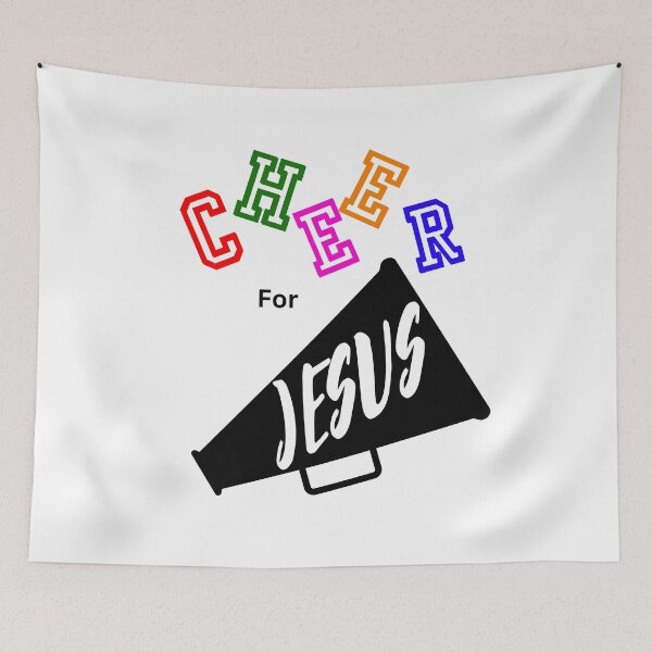 Item preview, CHEER for JESUS Everyday Cute Funny Sport Novelty Christian Wear designed and sold by AbstractCL.