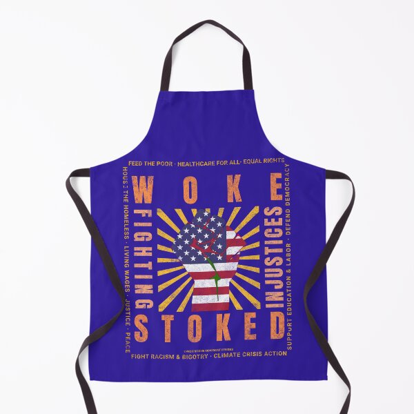Item preview, PMD00830 Progressive Movement Designs Woke USA American Flag Fist patriotic protest design shows you support progressive policy goals for Democrats and Independents and Bernie Sanders supporters designed and sold by ProgressiveLeft.