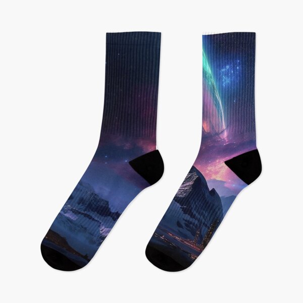 Item preview, Galaxy Ridge - Starry mountain night designed and sold by Transcendance.