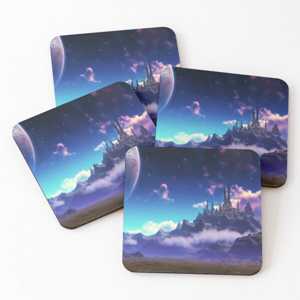 Item preview, Lunar Landscapes - Starry mountain night designed and sold by Transcendance.