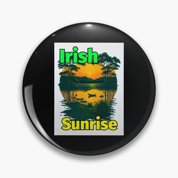 Item preview, Irish Sunrise Lake Boat Mountains designed and sold by IrishPOD.