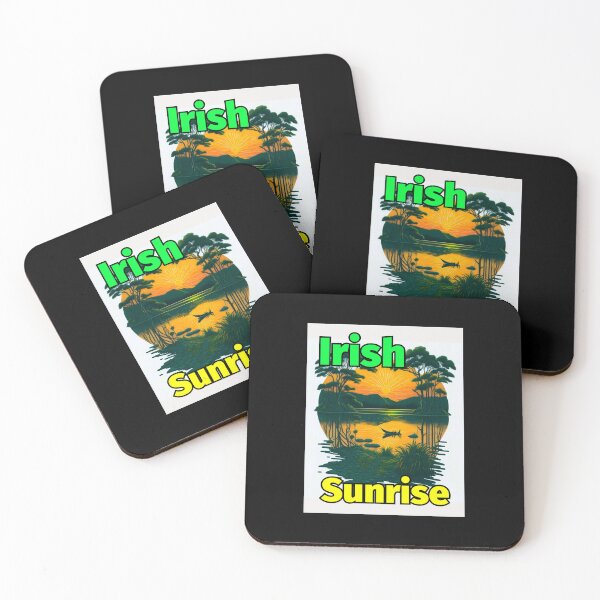 Item preview, Irish Sunrise Lake Boat Mountains designed and sold by IrishPOD.