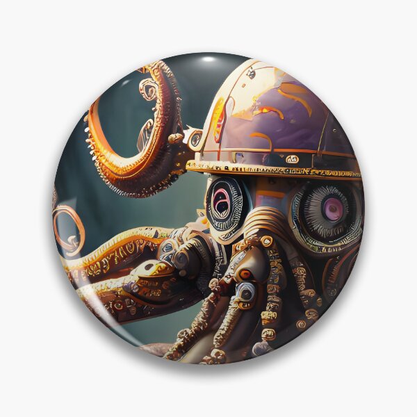 Item preview, A Steampunk Robotic Octopus designed and sold by atangerprints.