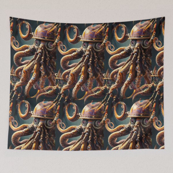 Item preview, A Steampunk Robotic Octopus designed and sold by atangerprints.