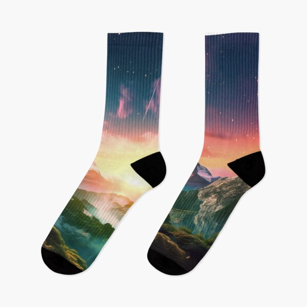Item preview, Starlight Vista - Starry mountain night  designed and sold by Transcendance.