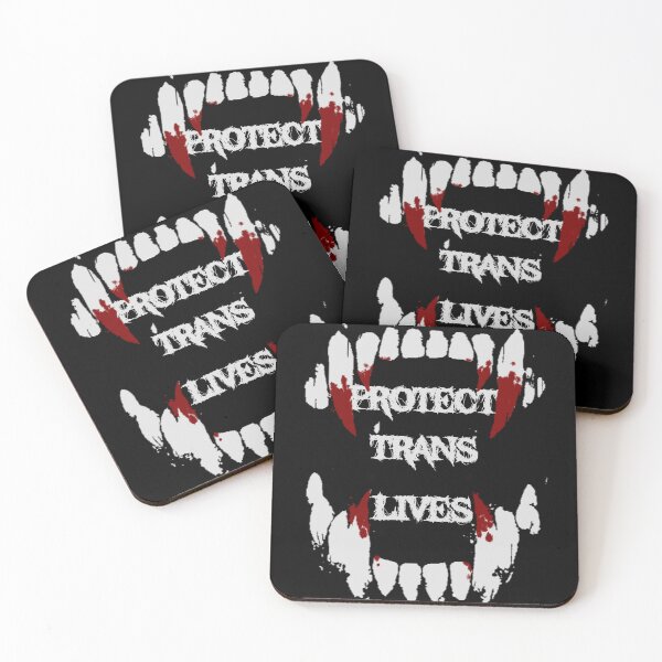 Item preview, protect trans lives dog teeth  designed and sold by STAYOKJACK.
