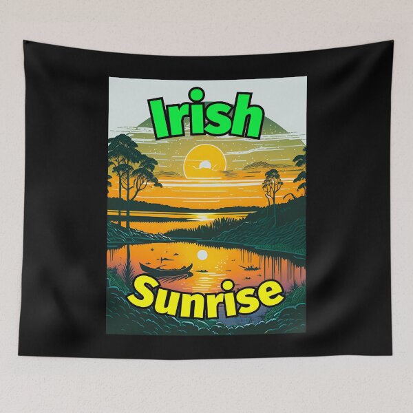 Item preview, Irish Sunrise Lake Boat designed and sold by IrishPOD.