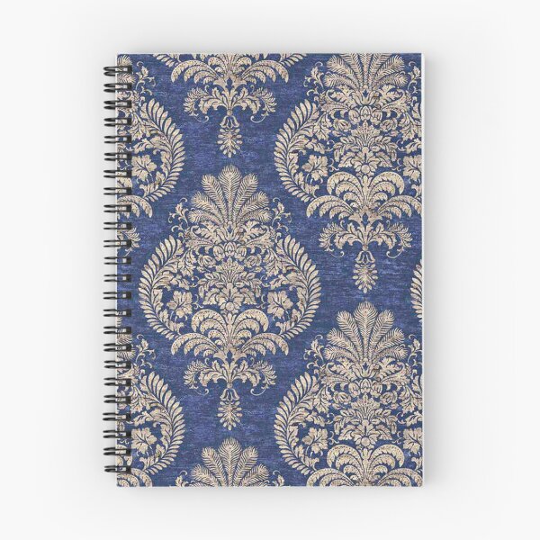 Item preview, vintage blue and white ornate textile pattern designed and sold by JudyHaley.