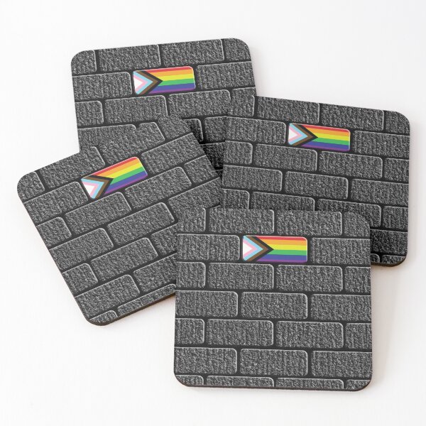 Item preview, LGBTQIA Pride Flag Big Brick in the Wall designed and sold by TheirChoice.