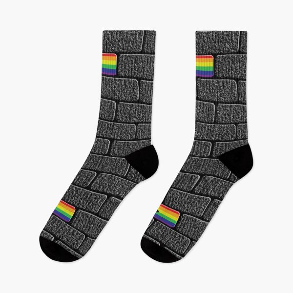 Item preview, LGBTQIA Pride Flag Big Brick in the Wall designed and sold by TheirChoice.
