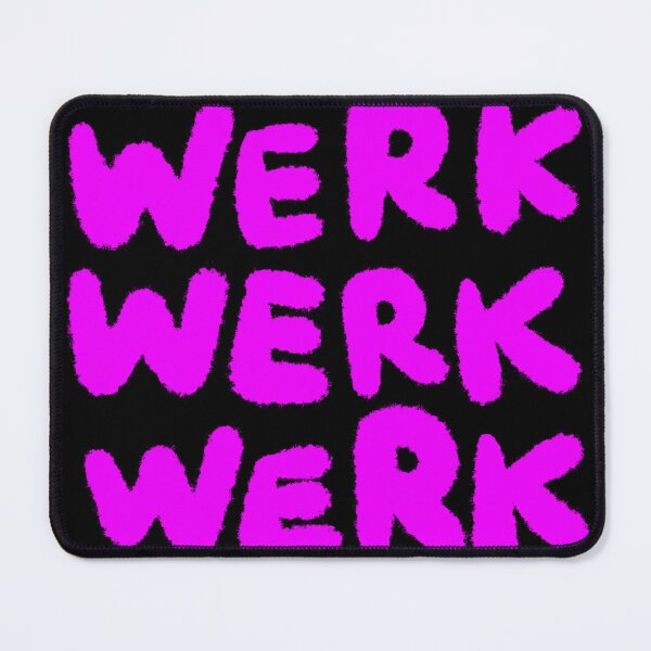 Item preview, WERK WERK WERK Brush Stroke Handwritten designed and sold by solotrip.