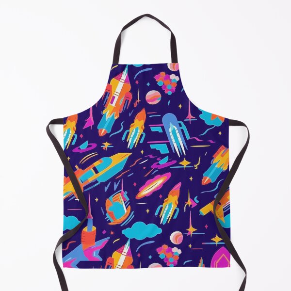 Item preview, Colorful Cartoon Spaceships in Space Artwork designed and sold by jimirads.