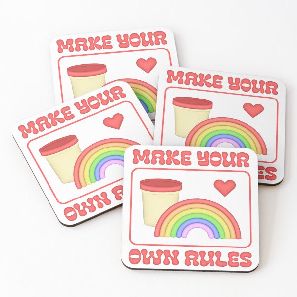 Item preview, Make your own rules - gay flag  designed and sold by ICantFindMyFish.