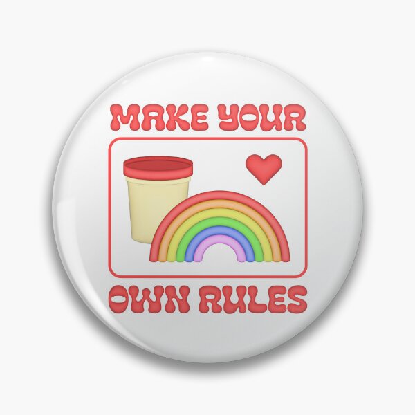 Item preview, Make your own rules - gay flag  designed and sold by ICantFindMyFish.