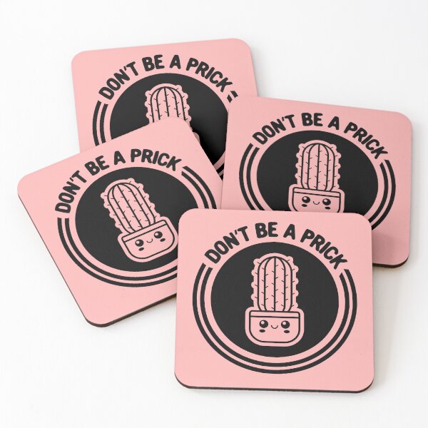 Item preview, Black and White Kawaii Baby Cactus - Don't Be a Prick! designed and sold by hadleyfoo.