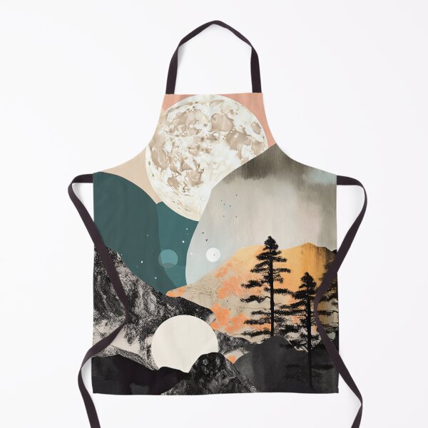 Item preview, Lunar Landscape: A Digital Pastel Collage of Moonlit Scenery designed and sold by Michael Bollin.