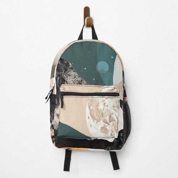 Item preview, Lunar Landscape: A Digital Pastel Collage of Moonlit Scenery designed and sold by Michael Bollin.