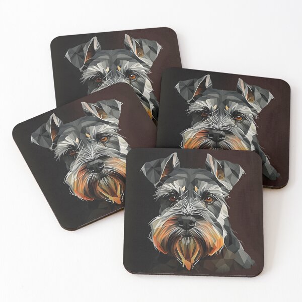 Item preview, Geometric Schnauzer: A Modern Artwork designed and sold by SDVibeDesigns.