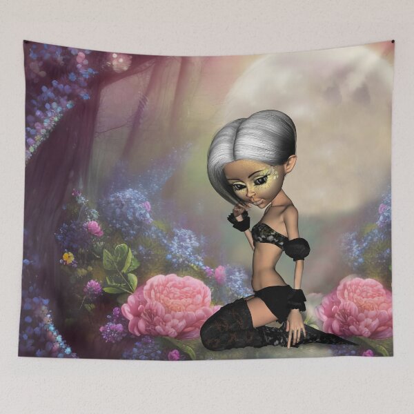 Item preview, Cute fairy in the sleepy garden designed and sold by nicky2342.