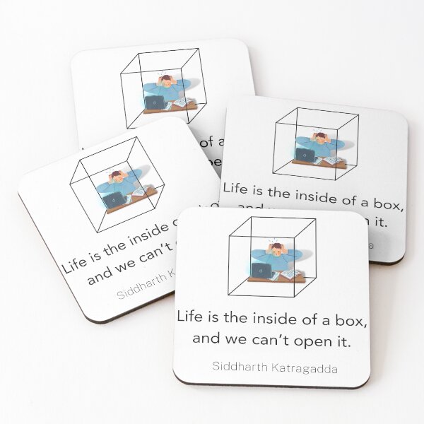 Item preview, Life is the inside of a box, and we can’t open it. siddharth katragadda designed and sold by motivationhood.