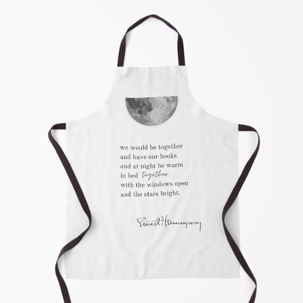 Item preview, Ernest Hemingway quote - We would be together and have our books and at night be warm in bed together with the windows open and the stars bright designed and sold by Storyphyle.