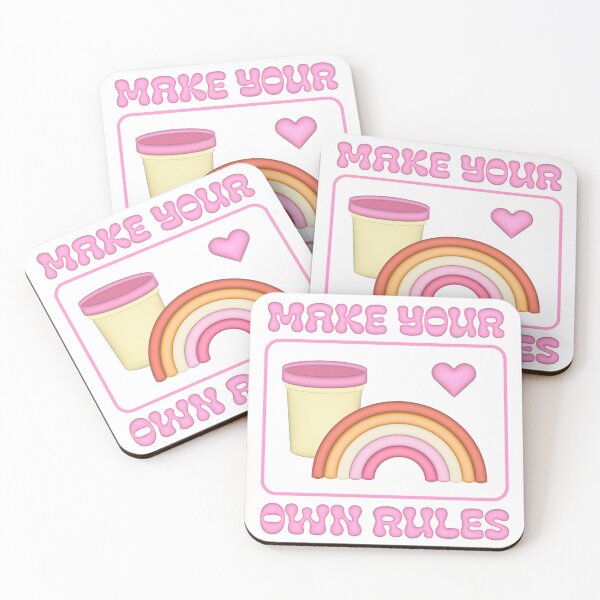 Item preview, Make your own rules - lesbian flag  designed and sold by ICantFindMyFish.
