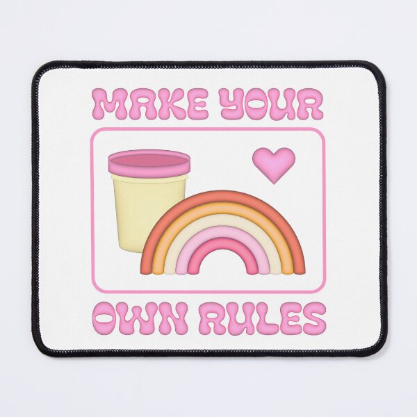 Item preview, Make your own rules - lesbian flag  designed and sold by ICantFindMyFish.