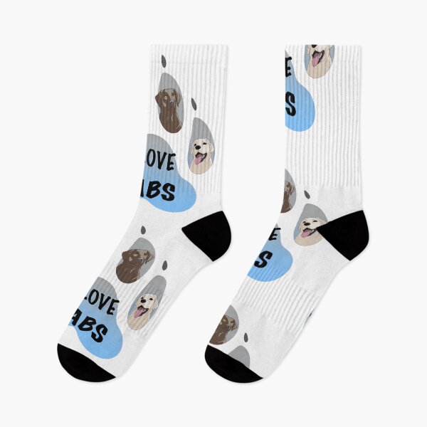Item preview, I love labs paw print with labradors designed and sold by CreationsByBear.