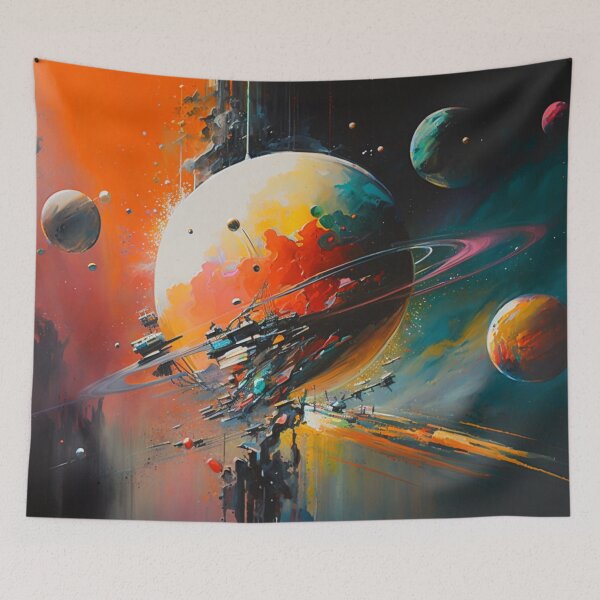 Item preview, Abstract Spacescape designed and sold by WarHaven.